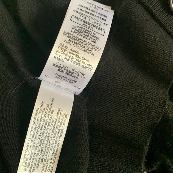 Burberry knit cardigan M